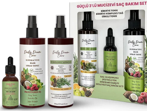 Daily Dream Care Hızlı Saç Uzatma Biberiye Serum + Biberiye Tonik Saç Bakım Seti
