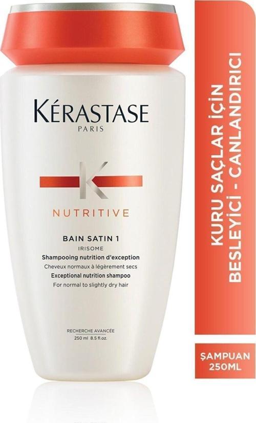Nutritive Bain Satin No:1 Kurumaya Meyilli Saçlar I?Çin Besleyici Şampuan 250Ml