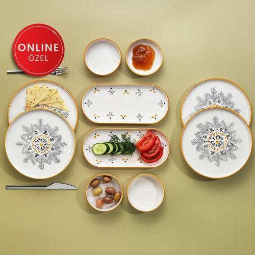 Sunny 4 Kişilik Kahvaltı Takımı 10 Parça-kahve