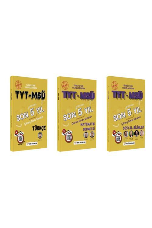 Veri Yayınları Tyt-Msü Türkçe Matematik Ve Geometri Sosyal Bilimler Son 5 Yıl Video Çözümlü Orijinal Çıkmış Sorular 