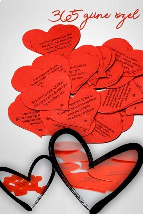 Sevgiliye Hediye 365 Gün Notu Romantik Aşk Sözleri Yılbaşı Sevgililer Günü Hediyesi