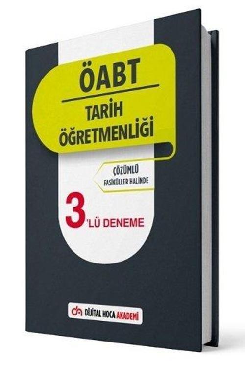 Dijital Hoca Akademi 2022 Öabt Tarih Öğretmenliği Çözümlü 3’Lü Deneme