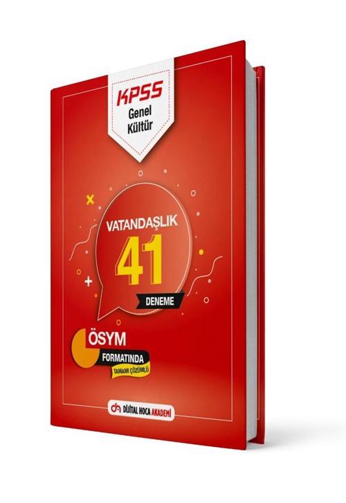 Dijital Hoca Akademi 2022 Kpss Genel Kültür Tamamı Çözümlü Vatandaşlık 41 Deneme Sınavı