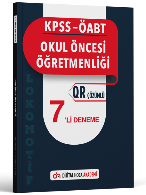 Dijital Hoca Akademi 2023 Kpss Öabt Okul Öncesi Öğretmenliği Lokomotif Serisi Qr Çözümlü 7'Li Deneme