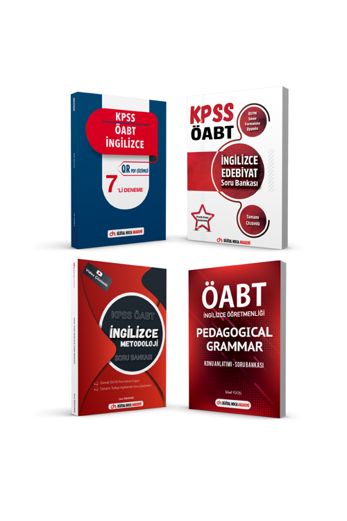 Dijital Hoca 2022 ÖABT İngilizce Öğretmenliği Fantastik Dörtlü Kazandıran Set