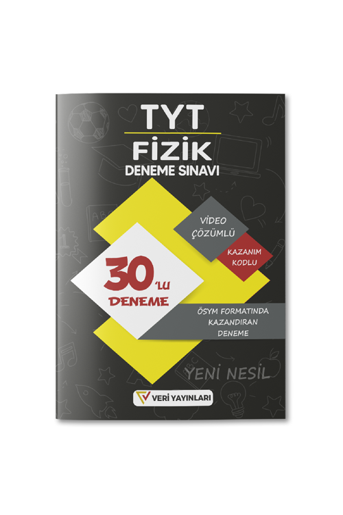 Veri 2023 TYT Fizik ÖSYM Formatında Video Çözümlü Kazandıran 30'lu Deneme Veri Yayınları