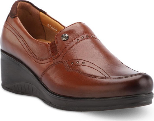 VİOLET DOLGU TOPUK ORTOPEDİK DERİ KADIN AYAKKABI