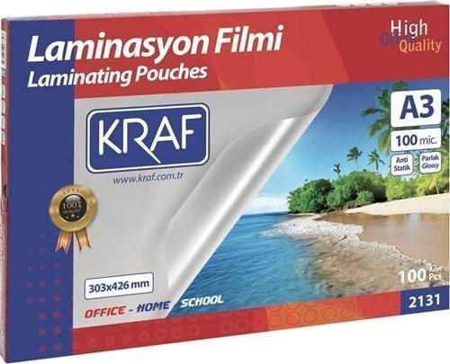 LAMİNASYON FİLMİ PARLAK A3 100MIC 100LÜ 2131