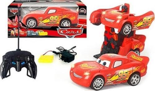 Robota Dönüşen Şimşek Mcqueen Uzaktan Kumandalı Şarjlı Araba