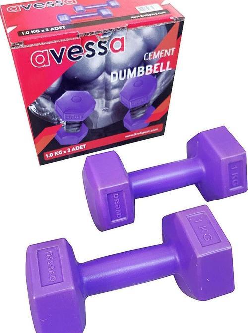 Plastik Dambıl Set 2 Adet 1 Kg