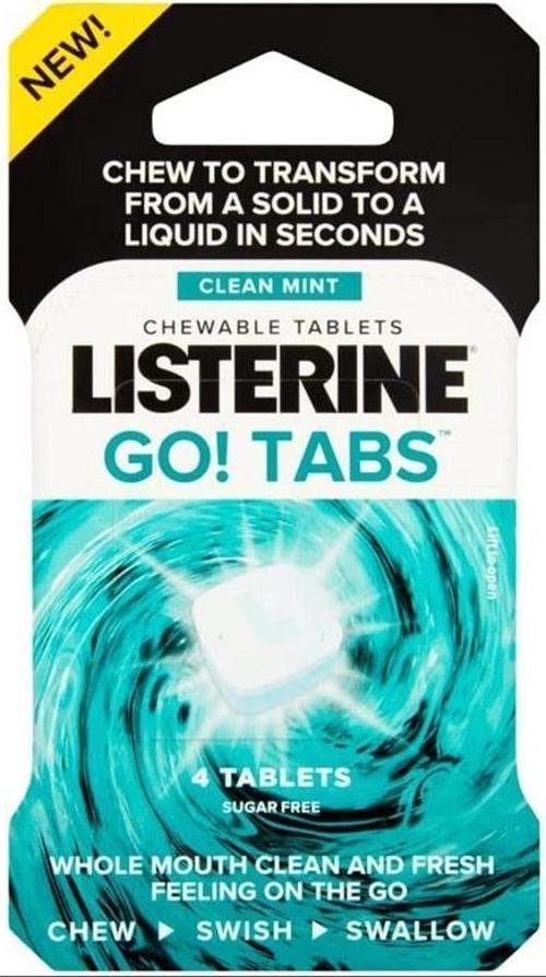 Go! Tabs Clean Mint Çiğneme Tableti 4lü