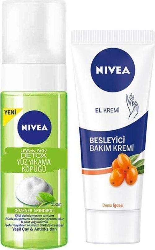 Urban Skin Detox Yüz Yıkama Köpüğü 150 ml+Besleyici El Bakım Kremi 75 ml