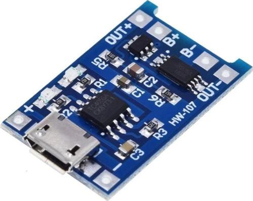 TP4056 Mikro USB Akım korumalı 1A 3,7V Lityum Pil Şarj Devresi