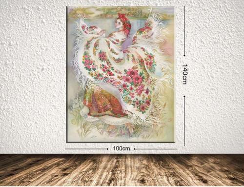 Dev Boyut Dekoratif Kanvas Tablo 100x140 cm