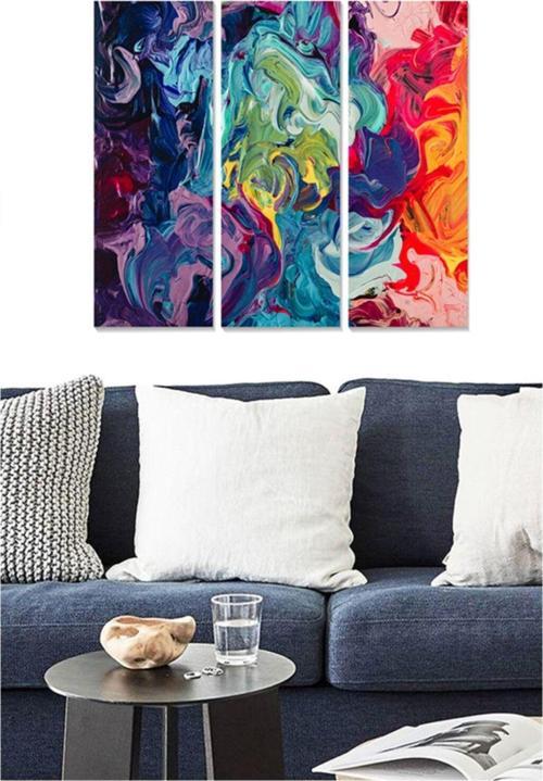 3 Parçalı Mdf Tablo