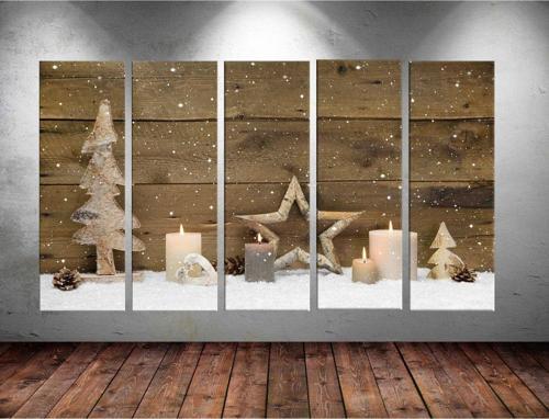 Dev Boyut 5 Parçalı Kanvas Tablo 150x90 cm