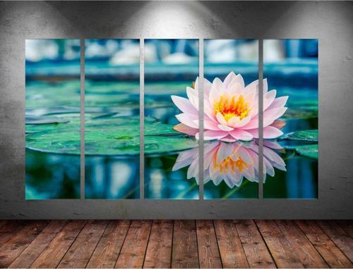 Dev Boyut 5 Parçalı Kanvas Tablo 150x90 cm