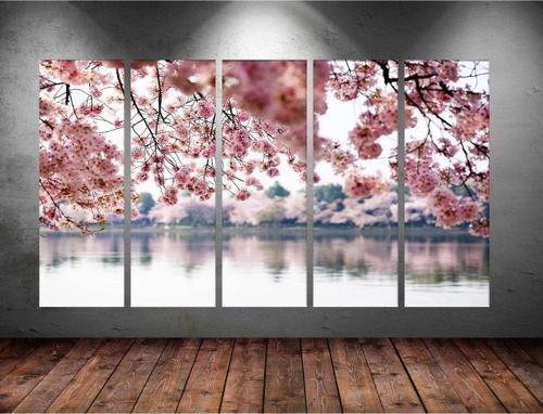 Dev Boyut 5 Parçalı Kanvas Tablo 150x90 cm