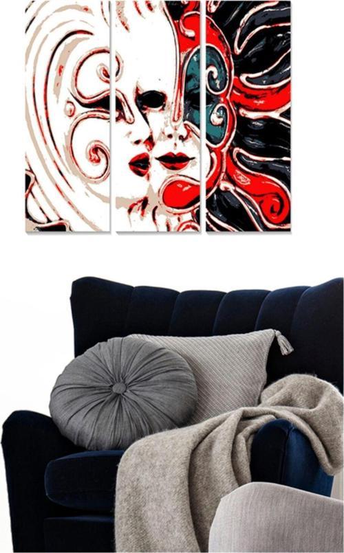 3 Parçalı Mdf Tablo