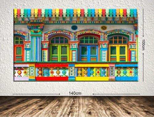 Dev Boyut Dekoratif Kanvas Tablo 100x140 cm