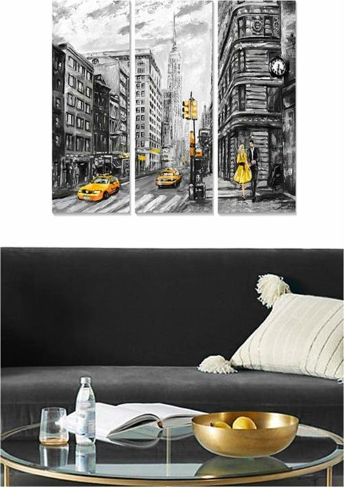 3 Parçalı Mdf Tablo