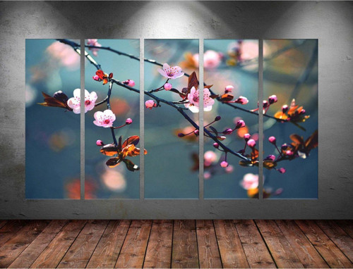 Dev Boyut 5 Parçalı Kanvas Tablo 150x90 cm