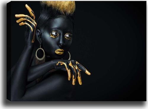 50x70 cm Afrikalı Bayan Kanvas Tablo