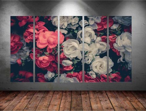 Dev Boyut 5 Parçalı Kanvas Tablo 150x90 cm