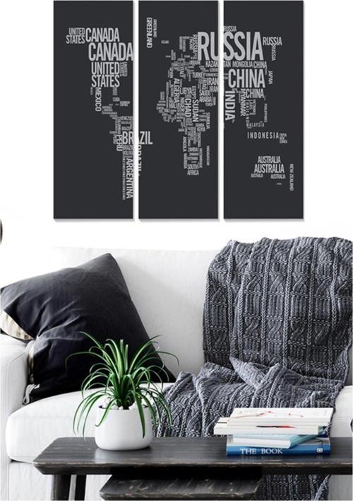 3 Parçalı Mdf Tablo