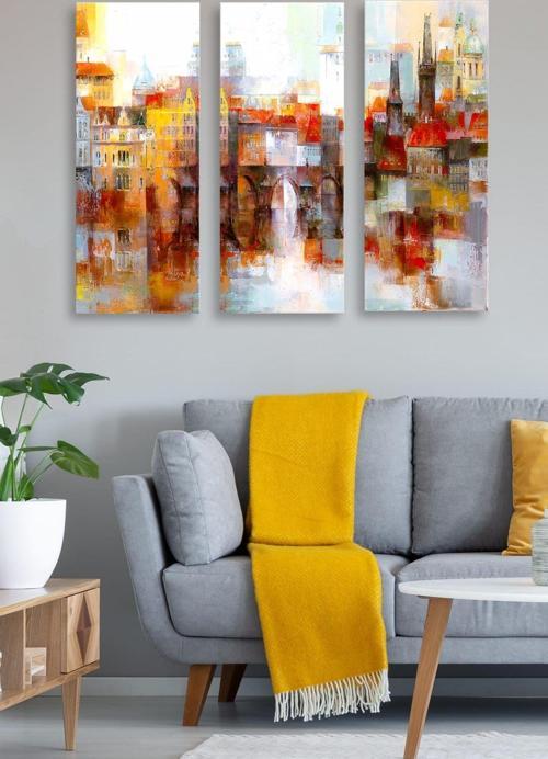3 Parçalı Mdf Tablo