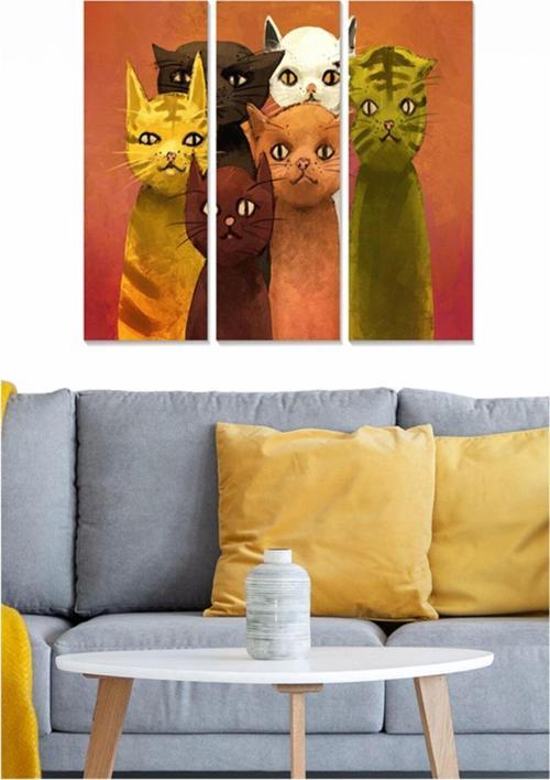 3 Parçalı Mdf Tablo