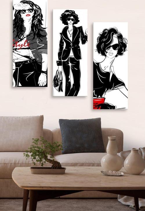 3 Parçalı Mdf Tablo