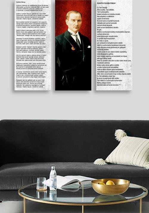 3 Parçalı Mdf Tablo