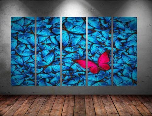 Dev Boyut 5 Parçalı Kanvas Tablo 150x90 cm