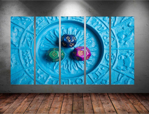 Dev Boyut 5 Parçalı Kanvas Tablo 150x90 cm