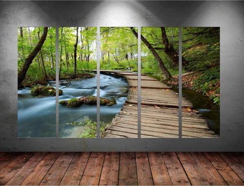 Dev Boyut 5 Parçalı Kanvas Tablo 150x90 cm