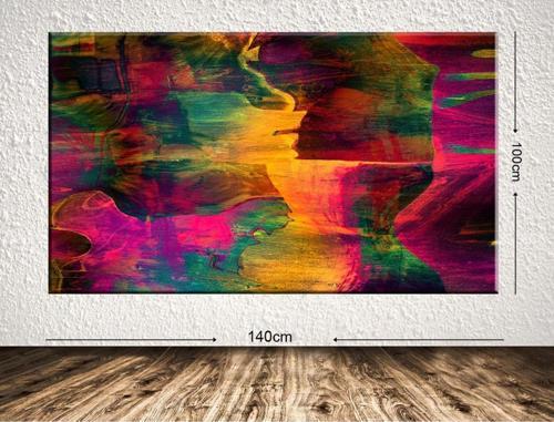 Dev Boyut Soyut Kanvas Tablo 100x140 cm
