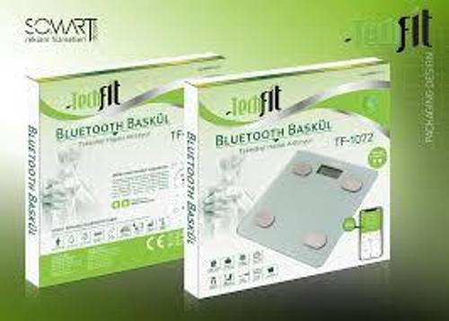 Yağ Ölçer Fonksiyonlu Akıllı Bluetooth Tartı Baskül Vücut Analizi 1072