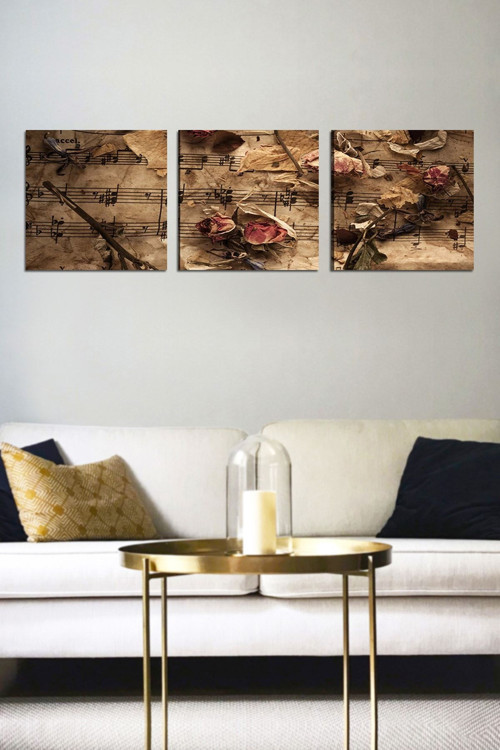 3 Parçalı Mdf Tablo