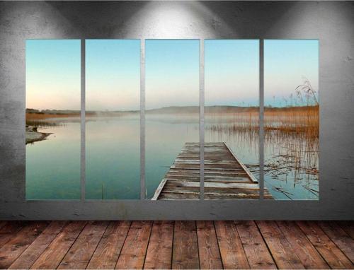 Dev Boyut 5 Parçalı Kanvas Tablo 150x90 cm