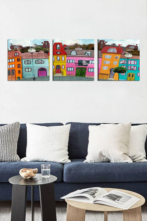 3 Parçalı Mdf Tablo