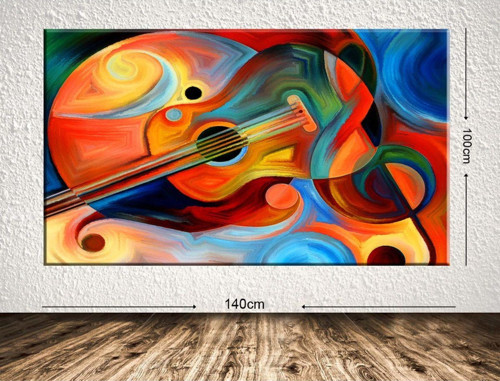 Dev Boyut Dekoratif Kanvas Tablo 100x140 cm