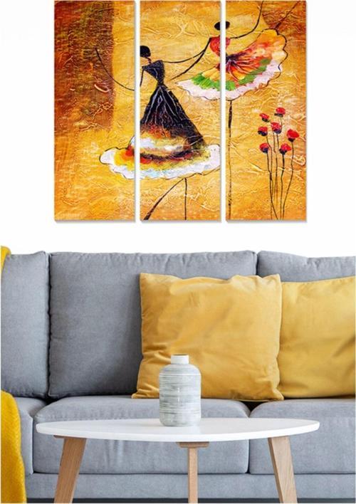 3 Parçalı Mdf Tablo