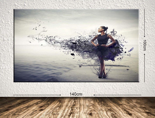 Dev Boyut Dekoratif Kanvas Tablo 100x140 cm