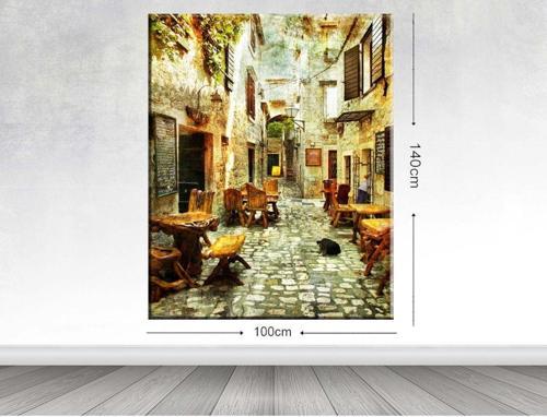 Dev Boyut Dekoratif Kanvas Tablo 100x140 cm