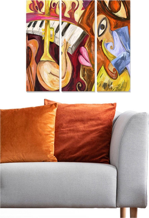 3 Parçalı Mdf Tablo