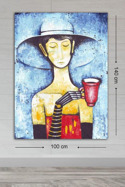 Dev Boyut Dekoratif Kanvas Tablo 100x140 cm