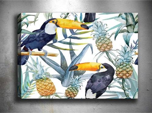 30x40 cm Tropikal Kanvas Tablo