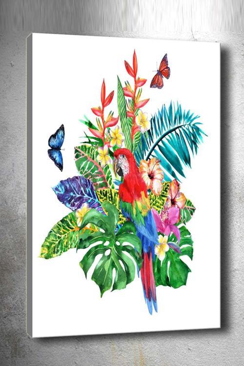 30x40 cm Tropikal Kanvas Tablo