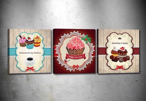 3 Parçalı Kanvas Tablo